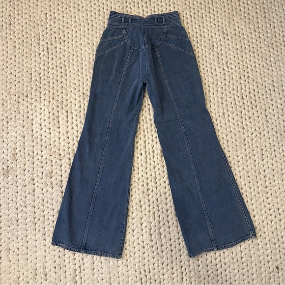 Rare Vintage 70’s N’EST-CE PAS? Jeans Hi-Rise Bell Bottoms Denim size 11/12 - Picture 5 of 16